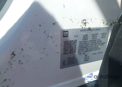 2024 Chevrolet Trax Fwd 1Rs z USA, uszkodzony, nr VIN KL77LGE26RC229719